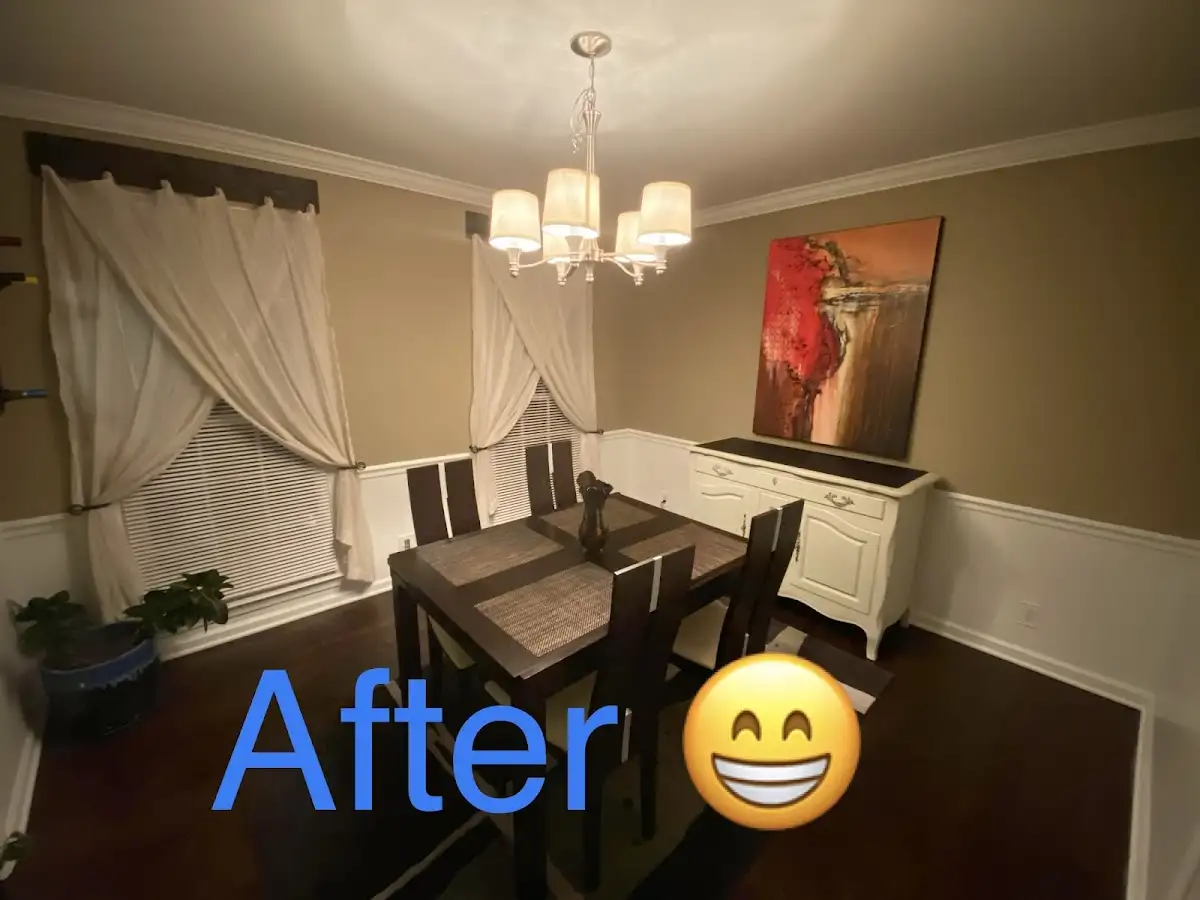Professional dining room restoration after water damage in Lebanon
